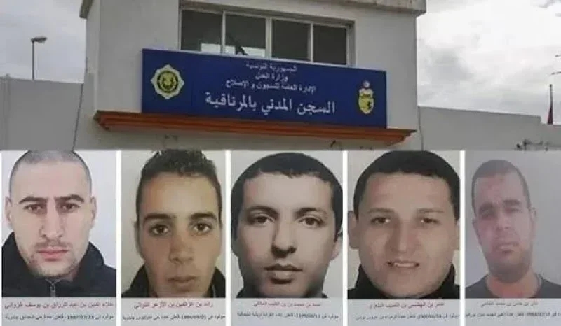 Affaire des évadés de Mornaguia: 35 ans contre les cinq terroristes