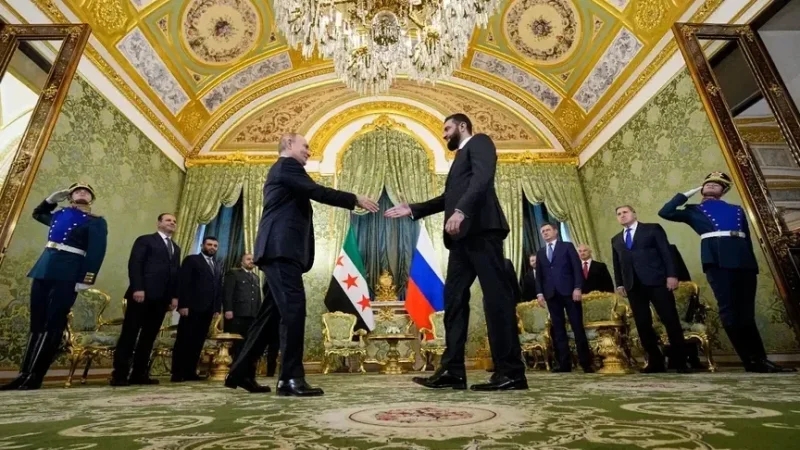 الشرع في موسكو للقاء بوتين