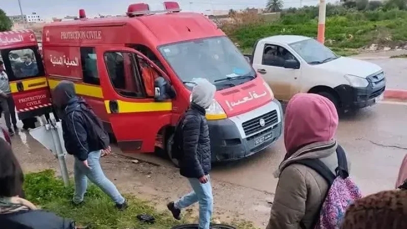 منزل تميم: سقوط 5 تلاميذ من حافلة نقل مدرسي