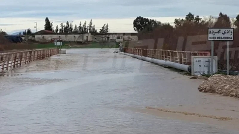 المقدم خليل المشري عن ارتفاع منسوب مياه وادي مجردة: الحذر واجب