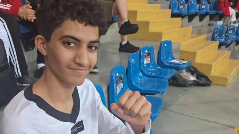 ياسين حامدي يتوّج بالذهب في كأس العرب للتايكواندو بالإمارات