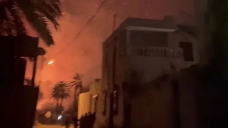 قابس: اندلاع حريق في بعض غابات شط السلام