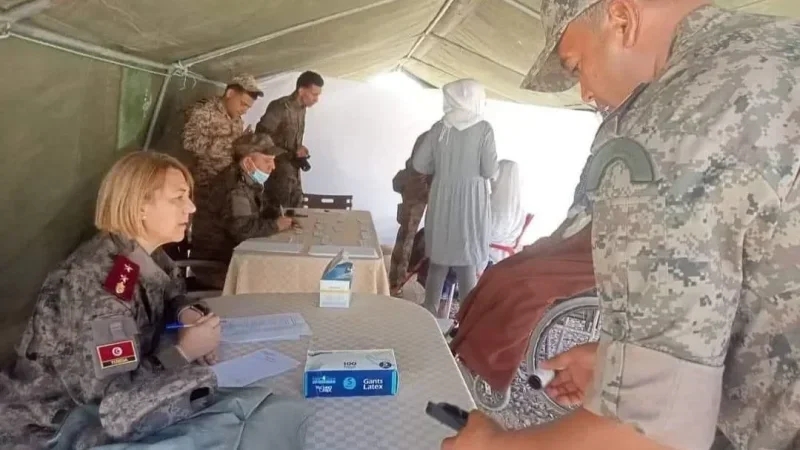 الكاف: قافلة صحية عسكرية لفائدة سكان ساقية سيدي يوسف