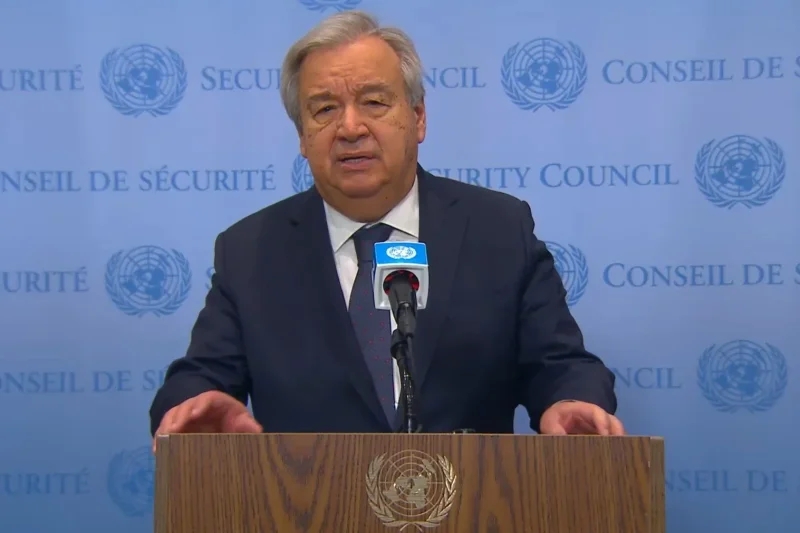 Guterres alerte sur la situation en Cisjordanie