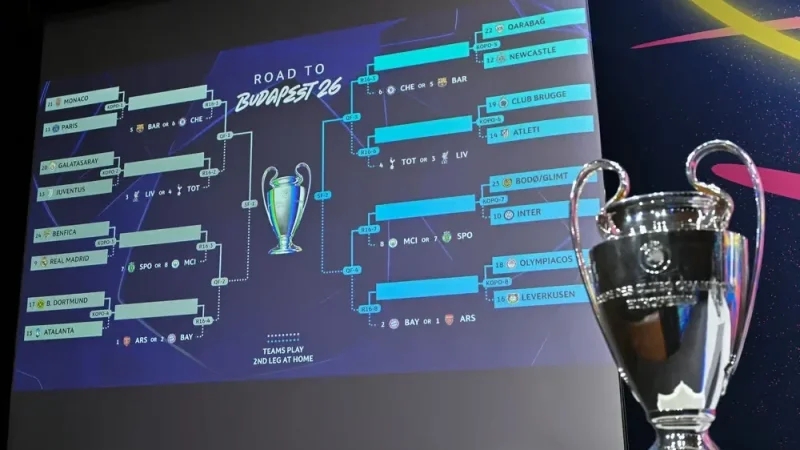 دوري أبطال أوروبا: موعد قرعة الأدوار الإقصائية والمواجهات المحتملة