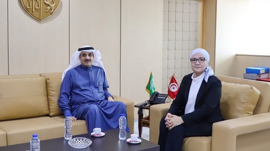 وزيرة العدل وسفير السعودية يتباحثان سبل التعاون في المجال القضائي