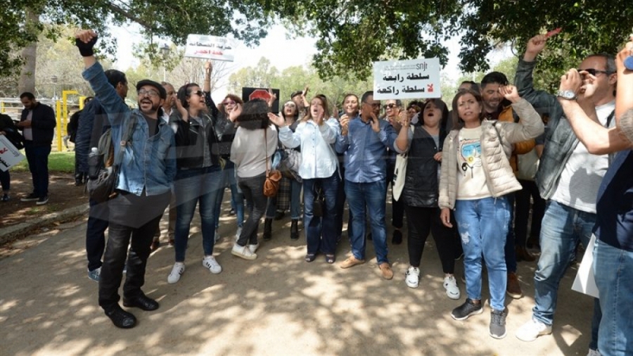 صحفيون وناشطو مجتمع مدني يتضامنون مع الزميلين الياس الغربي وهيثم المكي