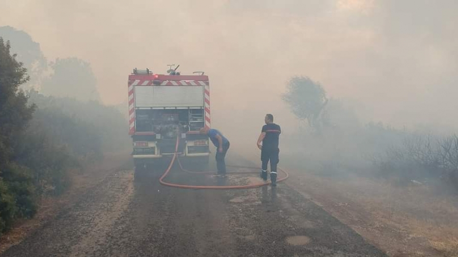 أريانة: النيران تندلع مجددا بجبل النحلي