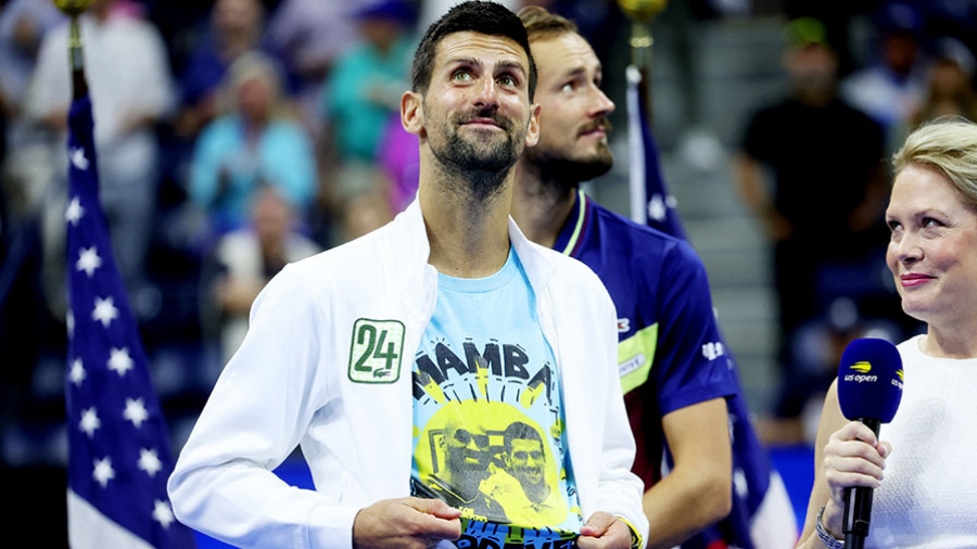 US Open: Djokovic dédie son sacre à…Kobe Bryant