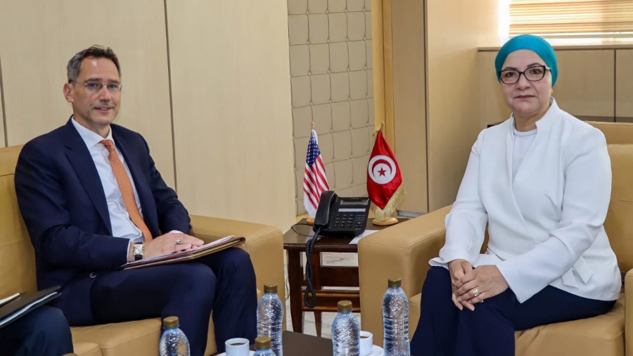 La ministre de la Justice reçoit l'ambassadeur des Etats-Unis à Tunis