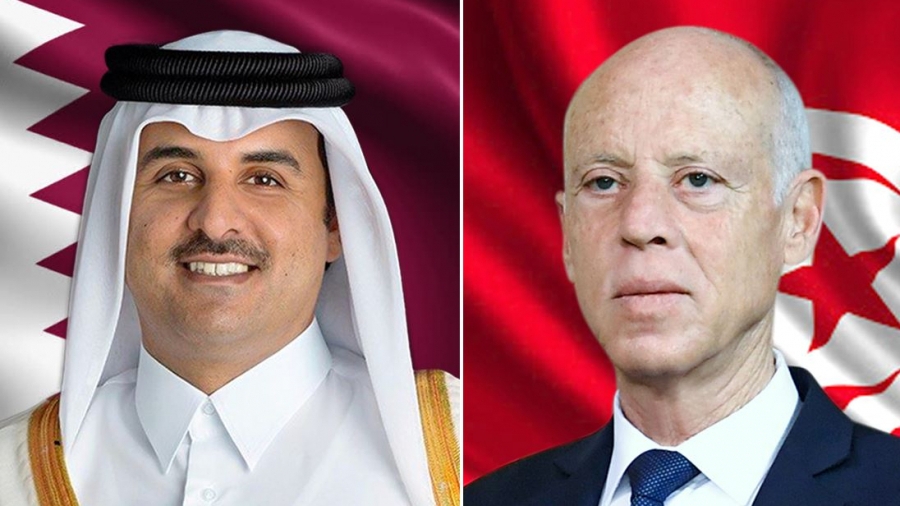 Entretien téléphonique entre Kais Saïed et l'émir du Qatar