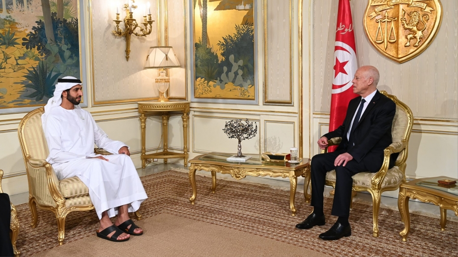 Saïed rencontre Cheikh Chakhbout bin Nahyan Al Nahyan