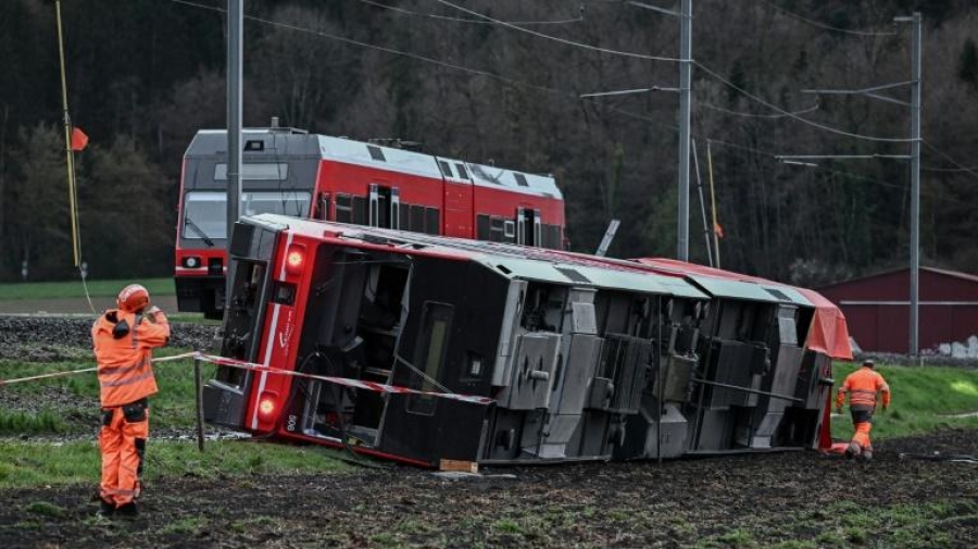 Suisse: Deux trains déraillent dans le canton de Berne