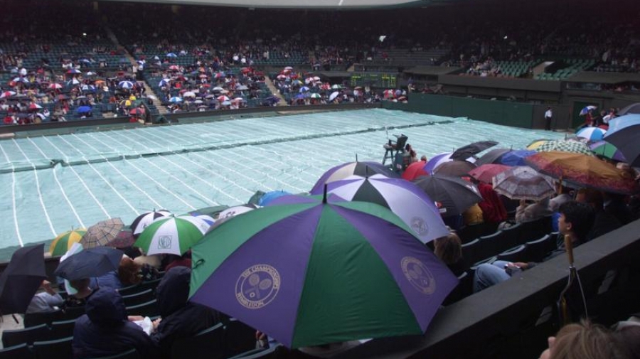 Wimbledon: La pluie en trouble-fête...