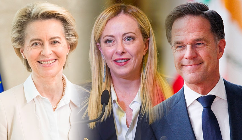 Ursula Von der Leyen, Meloni et Rutte en Tunisie