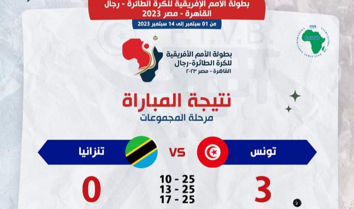 Volleyball – CAN 2023: Tunisia in the quarter-finals