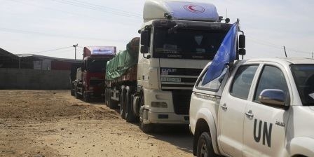 G-a-z-a – Zionist Army fires on humanitarian aid convoys