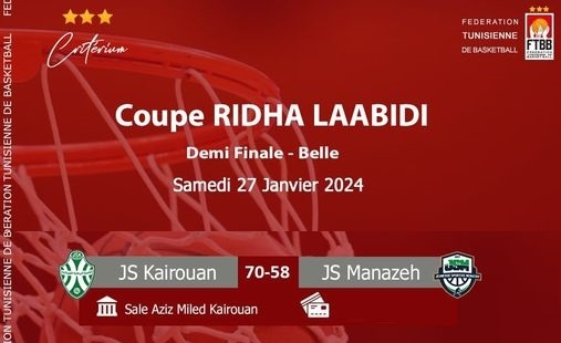 Basketball – Ridha Laabidi Cup – Critérium : it will be Etoile of Sahel – JS Kairouan in the final