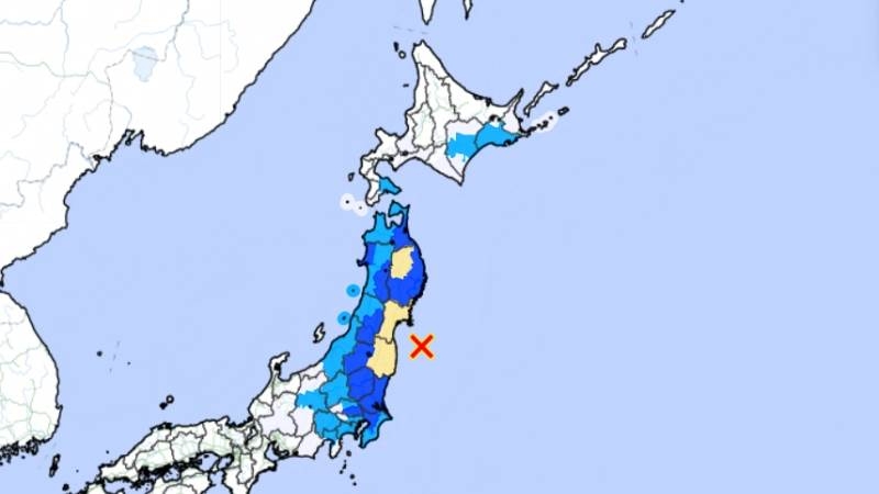 6.0-magnitude earthquake strikes near Fukushima, Japan