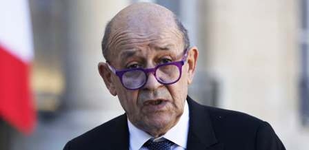 Le Drian: Recognition of  Palestinian State has become a necessity