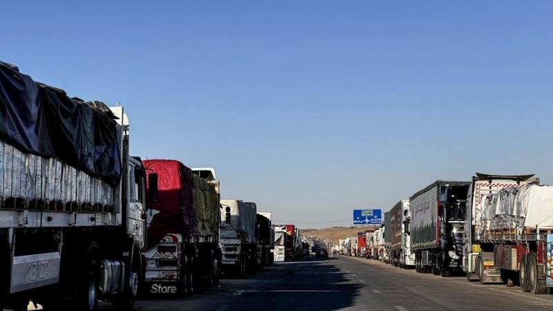 Aid trucks enter Gaza via Karem Abu Salem crossing