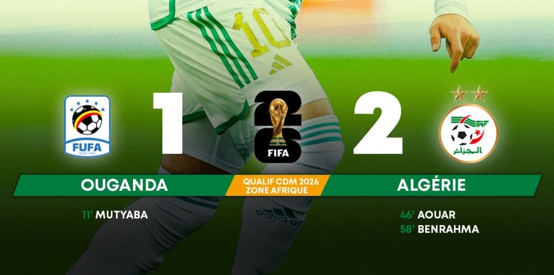 2026 World Cup (Q): Algeria overthrow Uganda and Egypt hang on