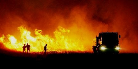 Tunisia –  Kef:  fire breaks out in agricultural land