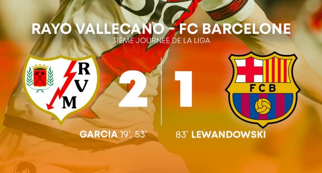 Liga : le Barça battu par Rayo Vallecano !