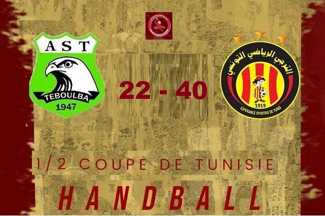 Hand – Coupe de Tunisie : l’Espérance s’offre l’AS Teboulba et rejoint EM Mahdia en finale