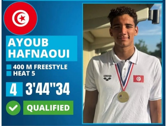 Natation – Mondiaux 2023 : Hafnaoui jouera la finale 400m