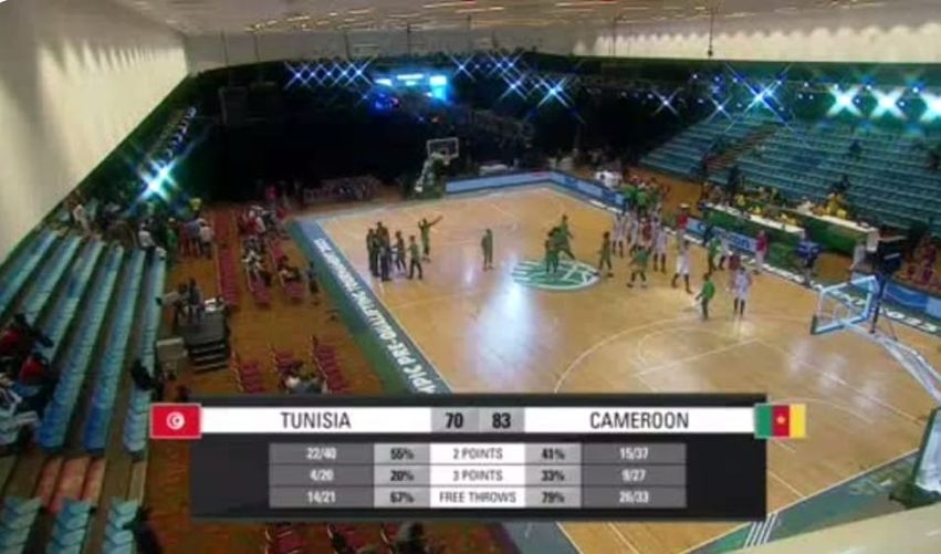 Basket – Tournoi qualificatif des JO : la Tunisie s’incline contre le Cameroun (vidéo)