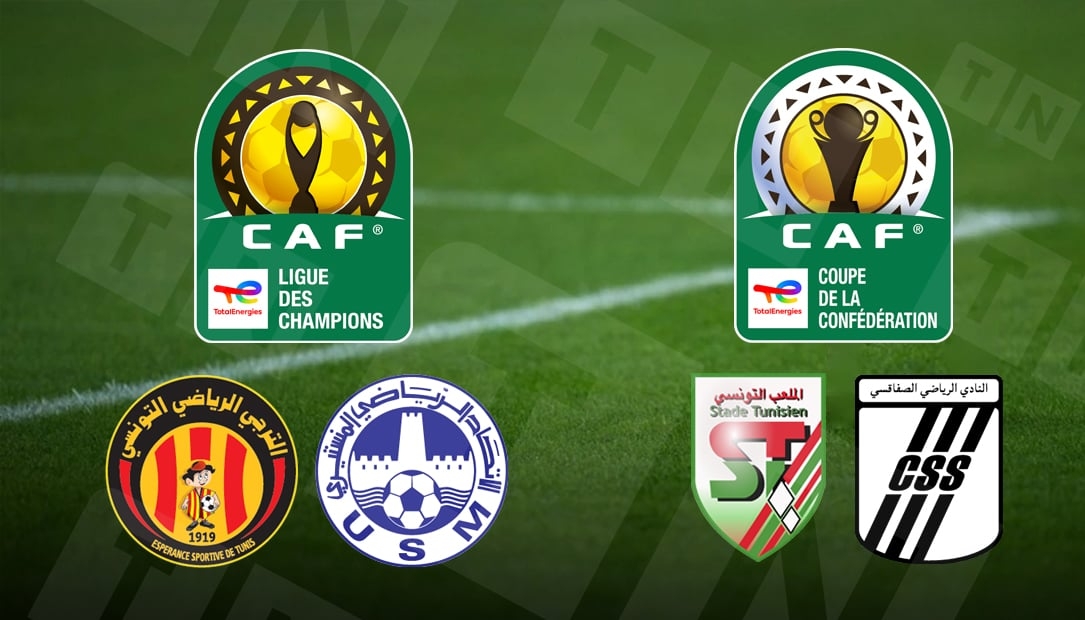 Coupes d’Afrique interclubs : programme tv des 4 clubs tunisiens