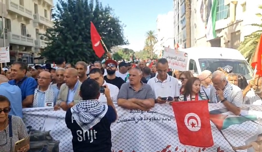 Tunisie - Une marche nationale de soutien à la résistance palestinienne