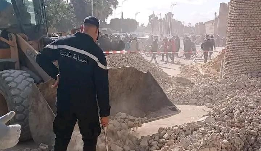 Kairouan : plusieurs victimes dans l'effondrement d'une partie de la muraille de la vieille ville