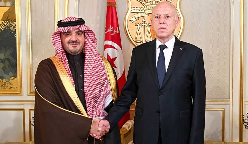 Kaïs Saïed reçoit le ministre saoudien de l'Intérieur