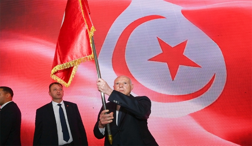 Une marche de soutien à Kaïs Saïed organisée à Tunis, dimanche 19 mai