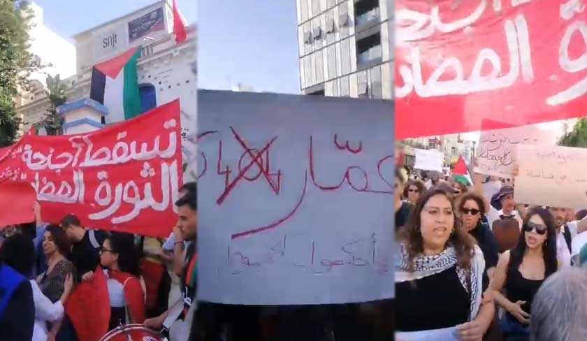 En vidéos : manifestation contre la répression au centre-ville de Tunis