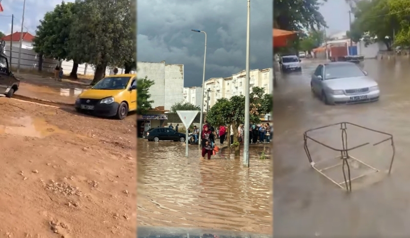 En images : Menzel Bourguiba partiellement inondée à cause des pluies