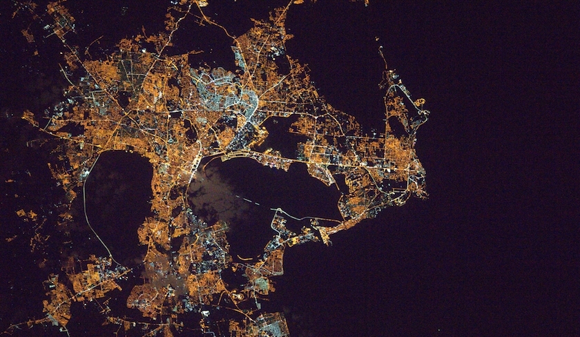 Une photo de Tunis depuis la Station spatiale internationale