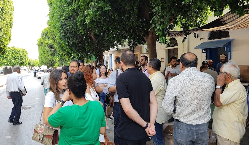 Sit-in de soutien à Ghazi Chaouachi