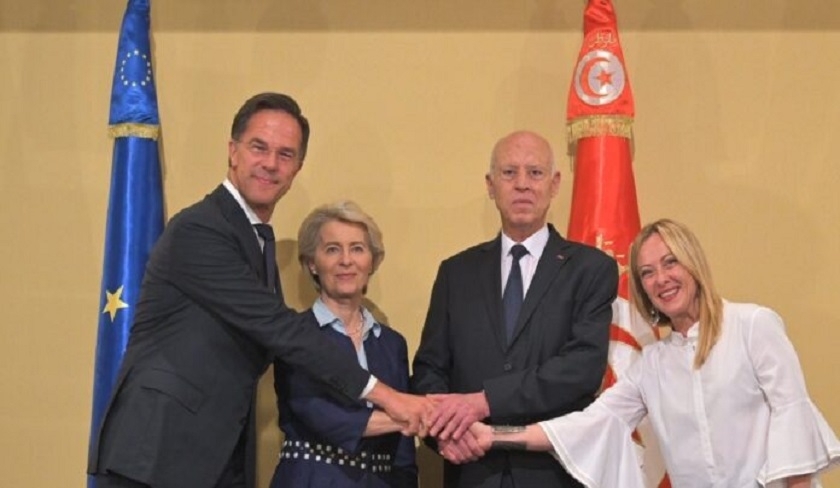 Tunisie-UE : protocole d'accord signé en présence de Meloni, von der Leyen, Rutte et Saïed