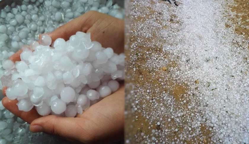 En photos - Fortes pluies et chute de grêle à Kairouan