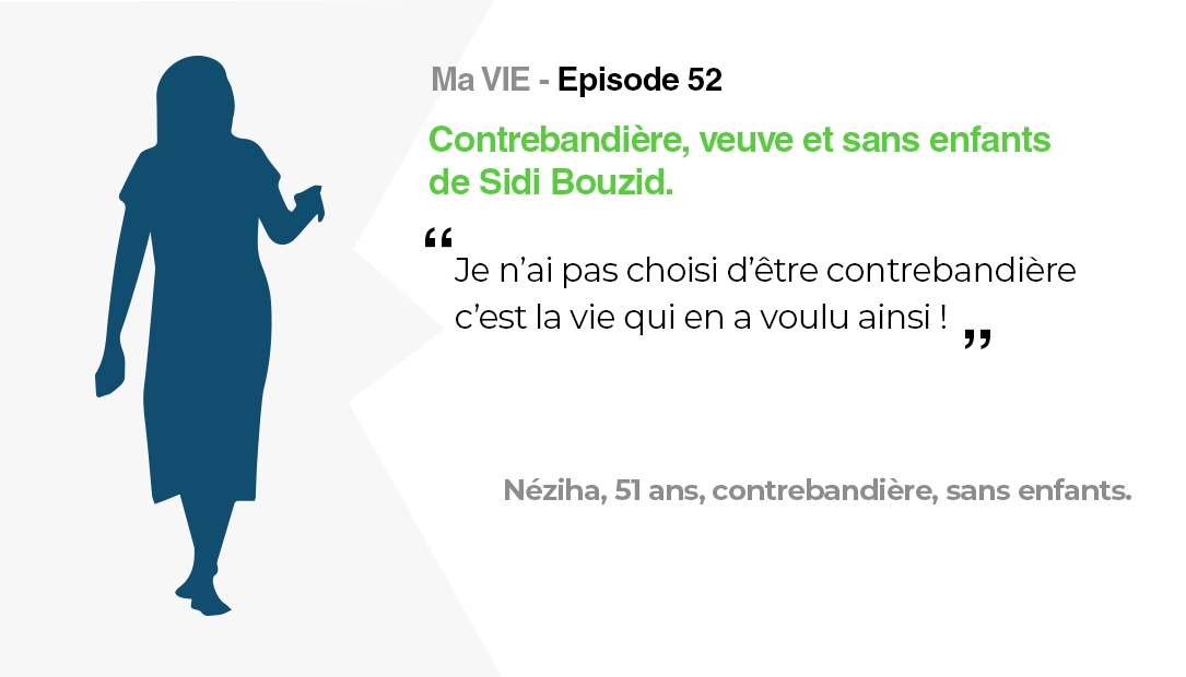 Ma vie: Contrebandière, veuve et sans enfants de Sidi Bouzid.