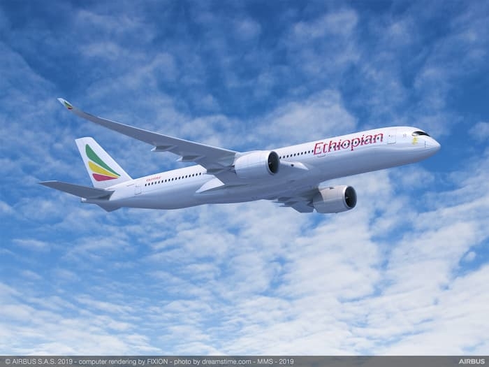 Ethiopian Airlines passe commande de 11 avions Airbus A350-900