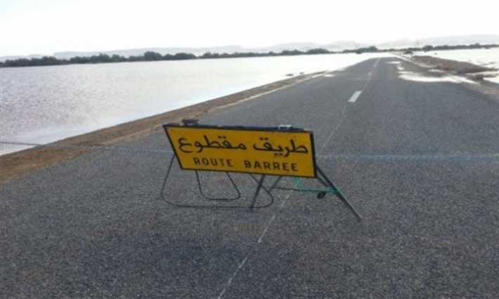 Monastir: Interruption de la circulation sur plusieurs routes à cause de la pluie