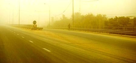 Tunisie – Phénomènes de sables gênant la visibilité sur l’autoroute A1… La Garde nationale avertit !