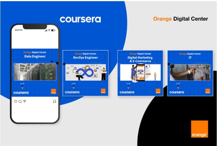 Orange Digital Center et Coursera s’associent pour offrir des formations certifiantes gratuites sur les nouveaux...