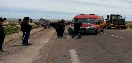 Tunisie – Nabeul : Grave accident de la route : Un décès et 10 blessés