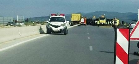 Tunisie – autoroute A1 : Circulation ralentie en raison du renversement d’un poids lourd