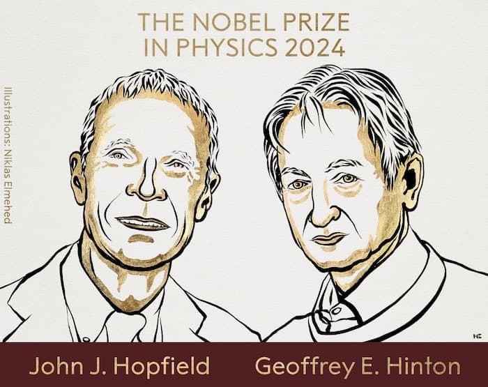 Le prix Nobel de physique 2024 attribué à l’américain John Hopfield et au canadien Geoffrey...